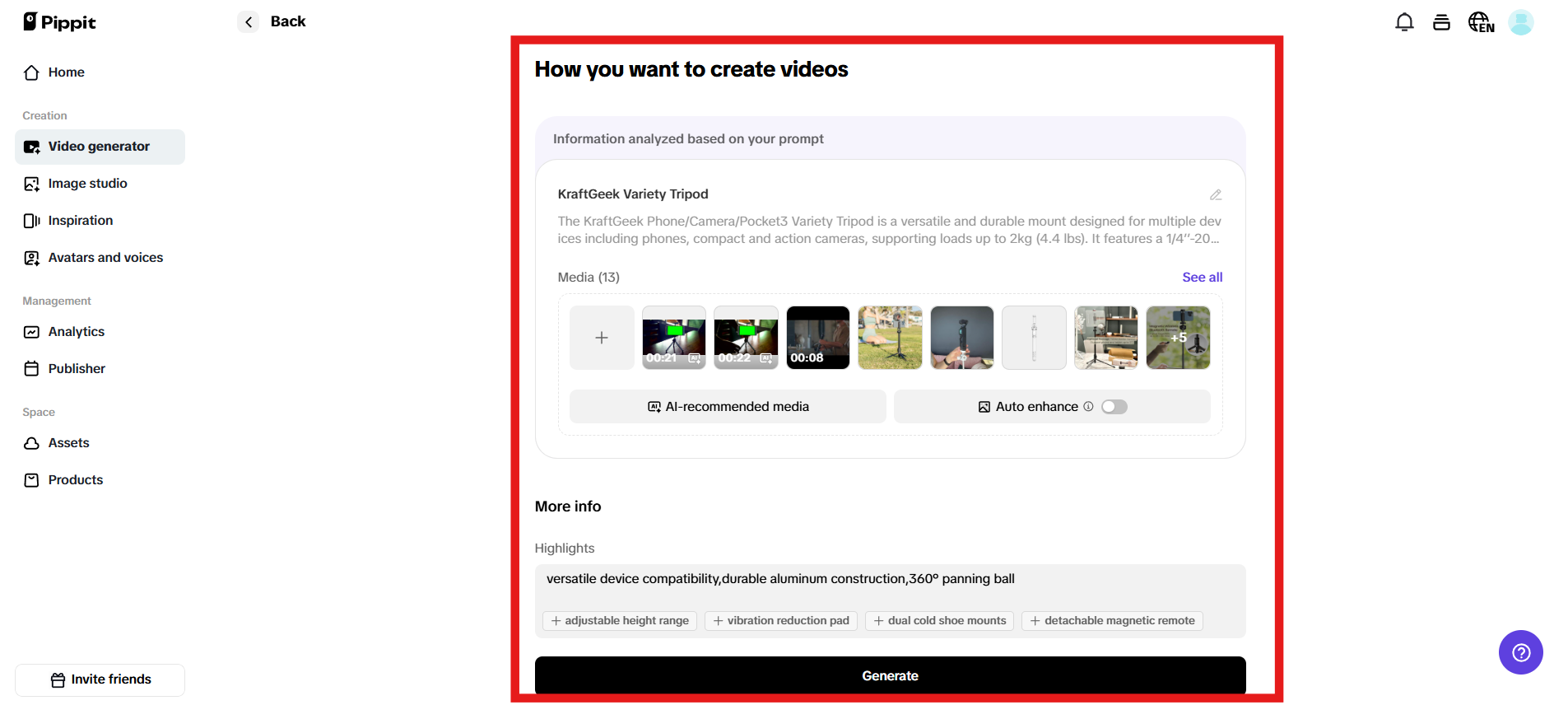 How you want to create videos