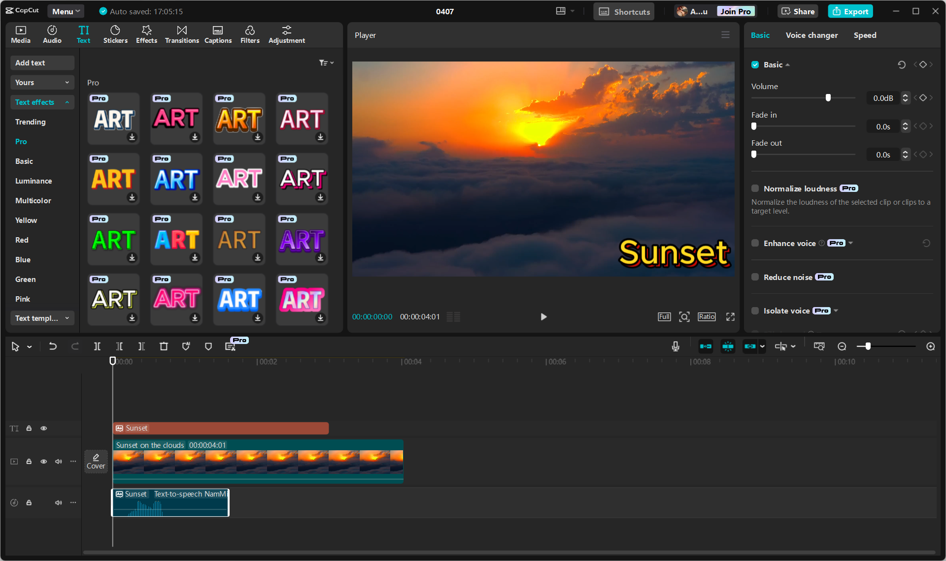 CapCut editor video desktop