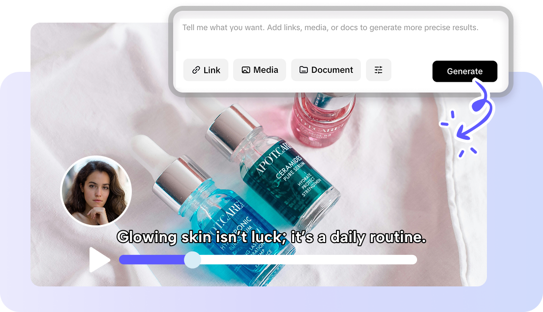 AI video generator in Pippit