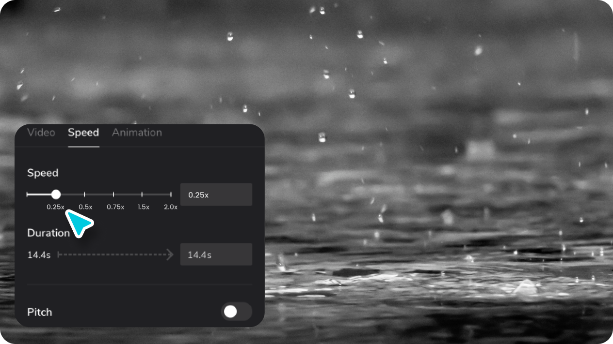 SlowMo and FastMo tools in CapCut movie maker