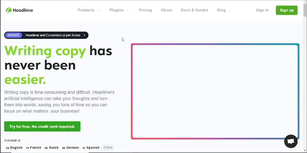 Headlime — инструмент копирайтинга для дизайнеров.