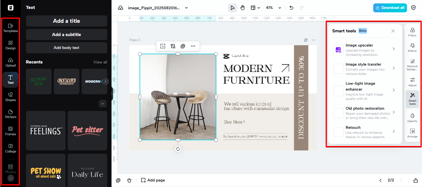 Powerful image editor