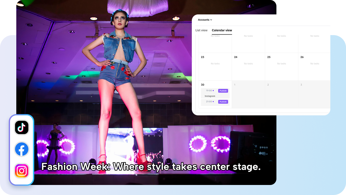 Social media calendar