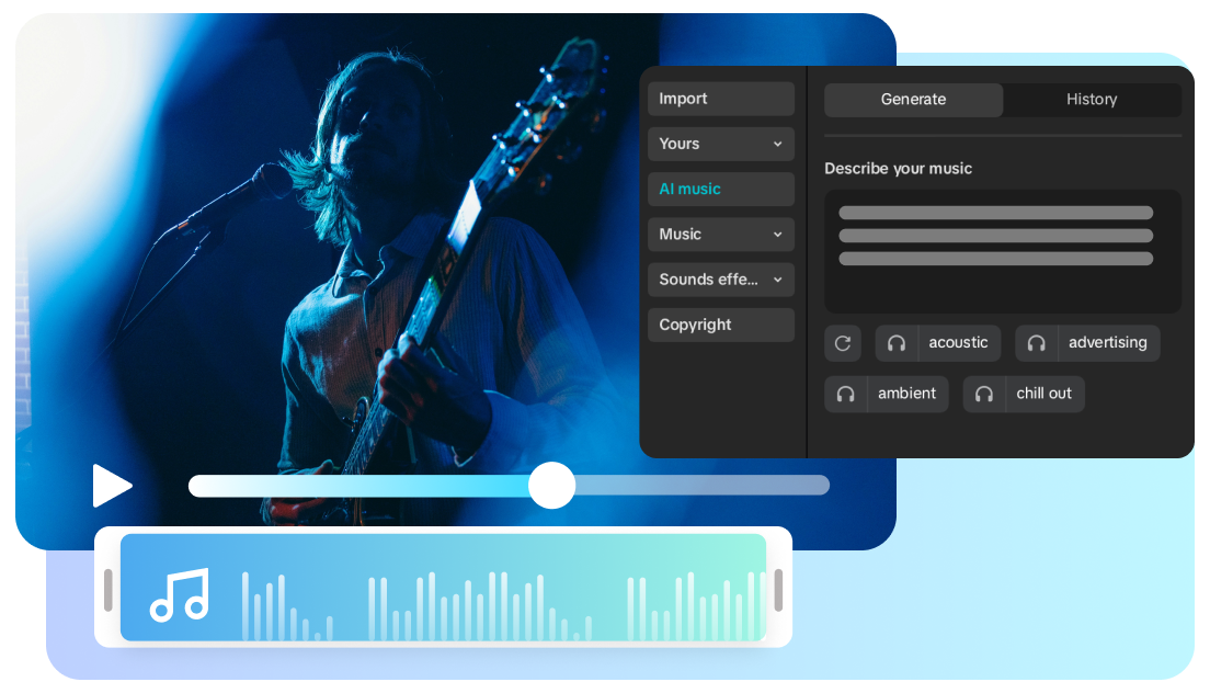 Instant song generation with CapCut's AI music maker