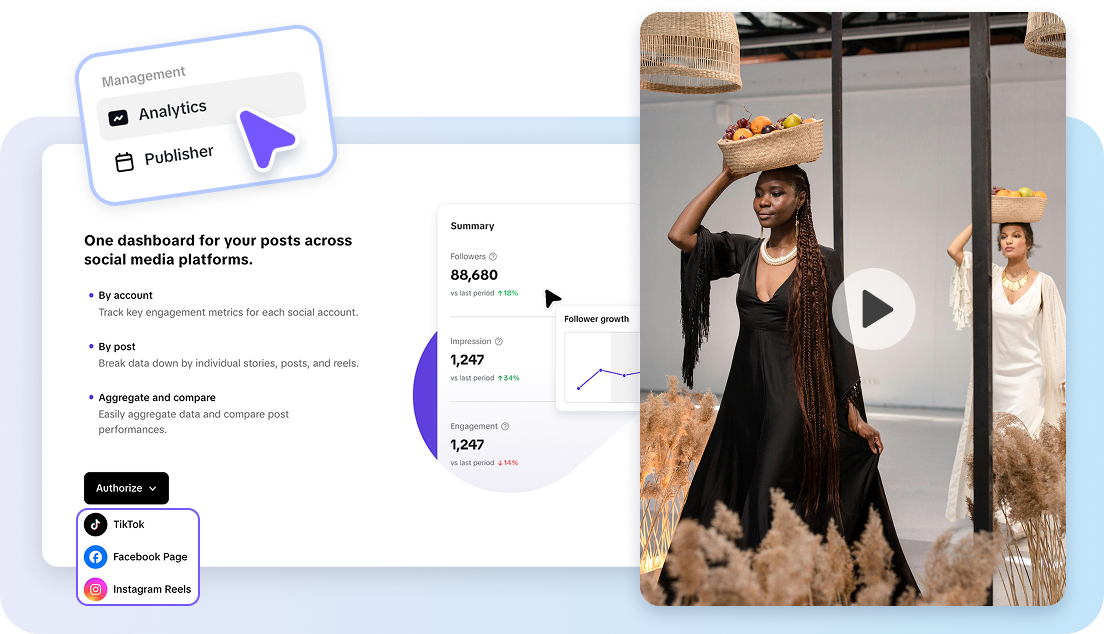 Social media analytics tool