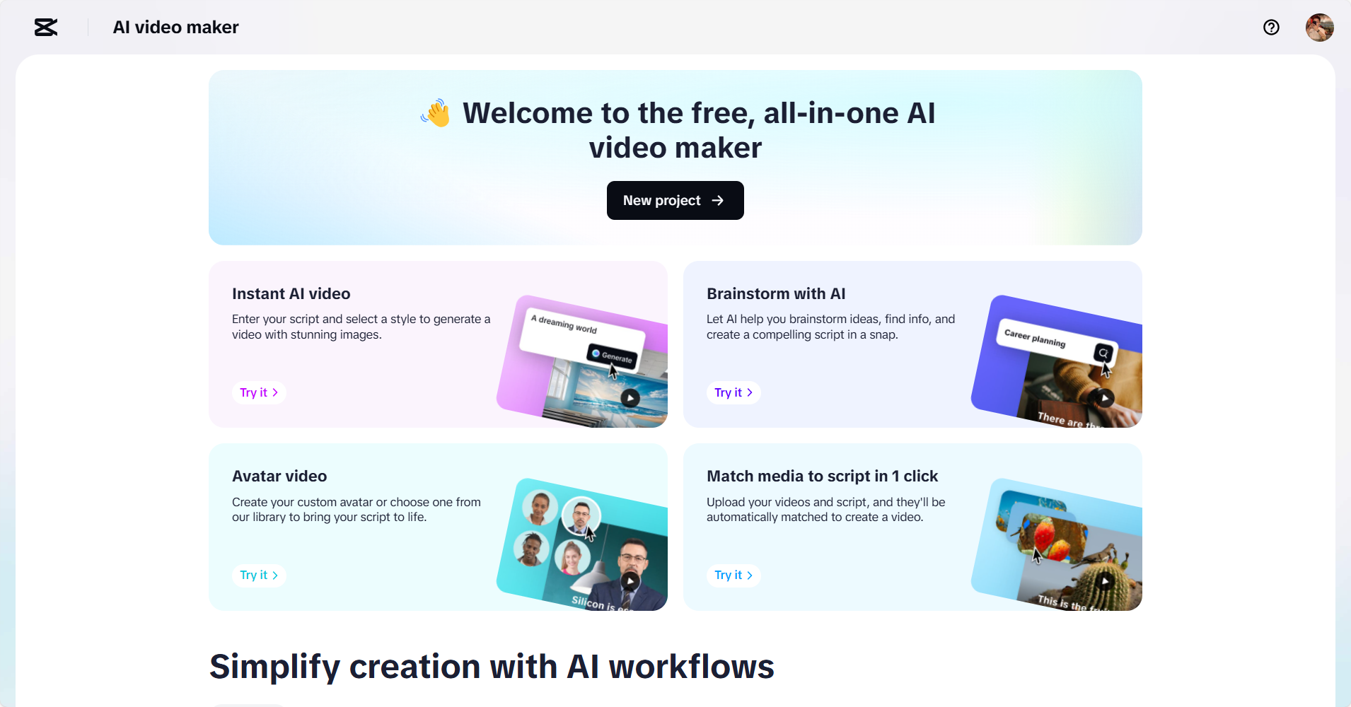 CapCut Web: your all-in-one AI YouTube video maker