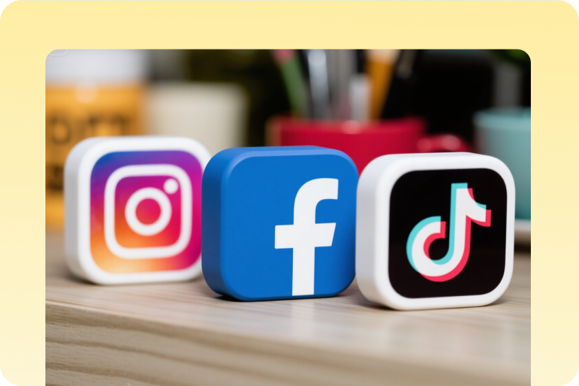 Social media-ready AI image generator