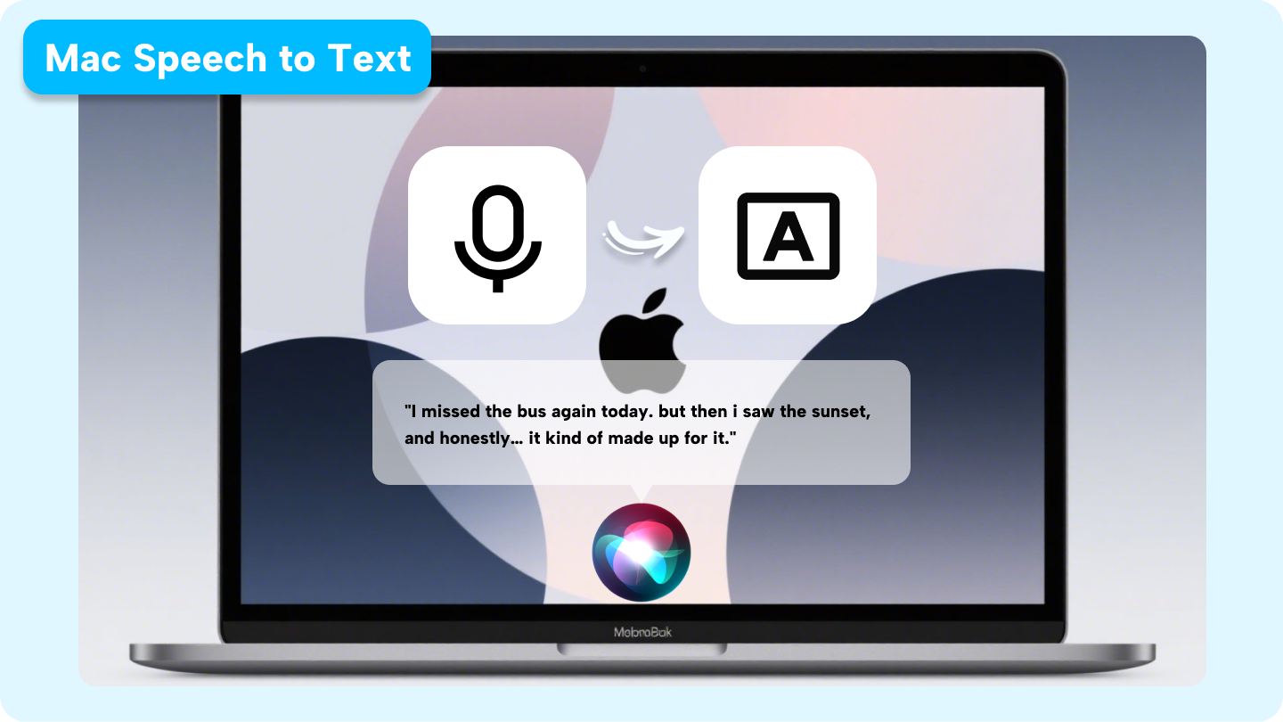 parole en texte sur Mac