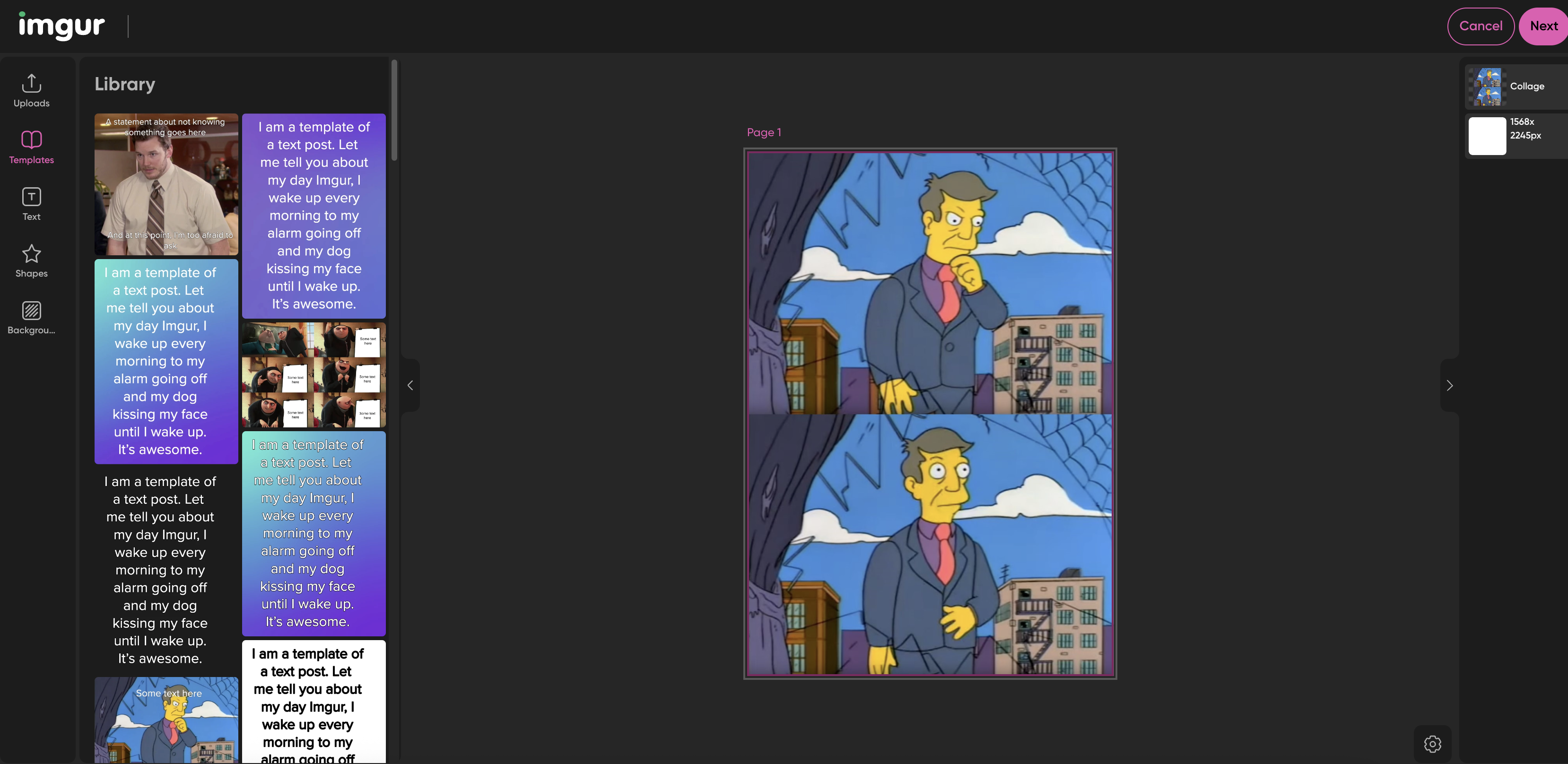 Imgur meme generator