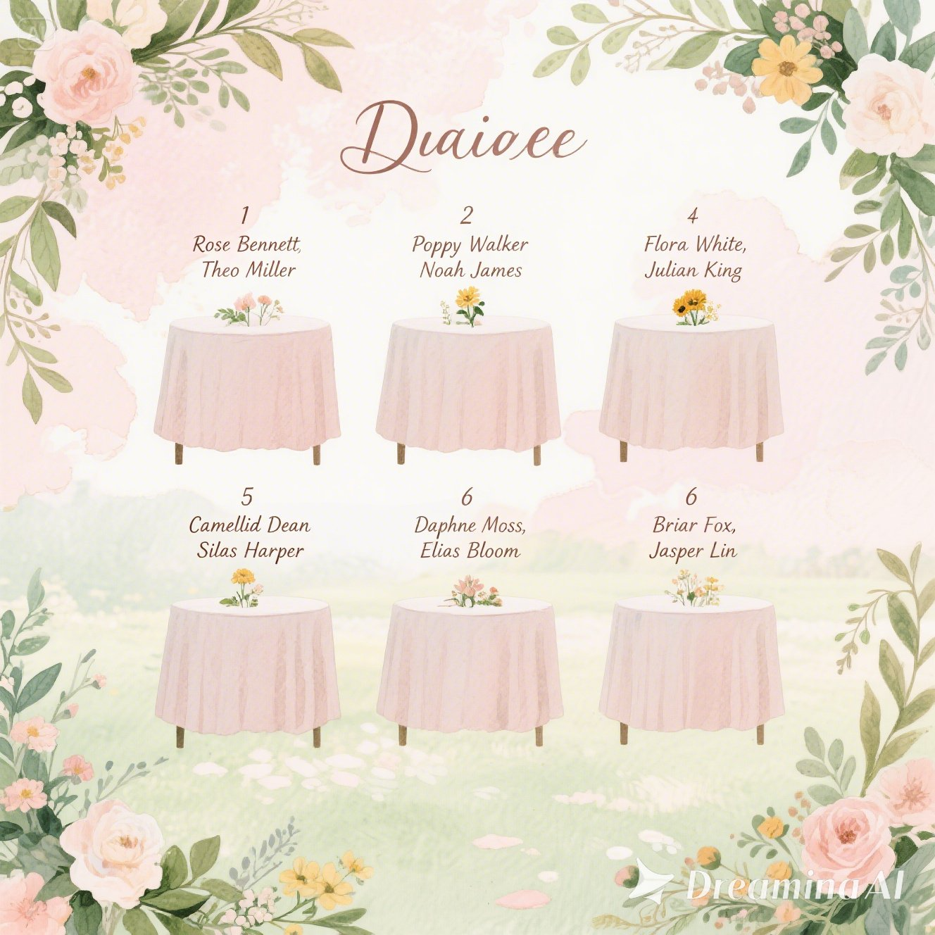 wedding seating plan generator