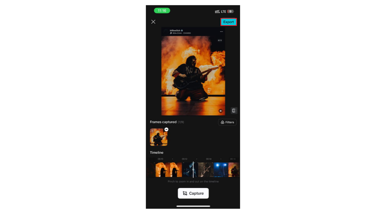 Export and share
