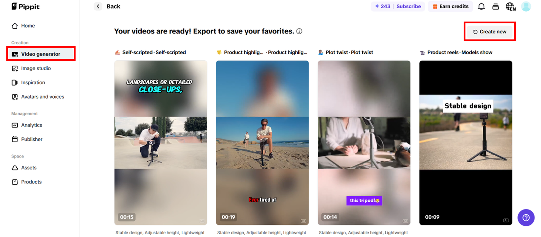 Select or Regenerate