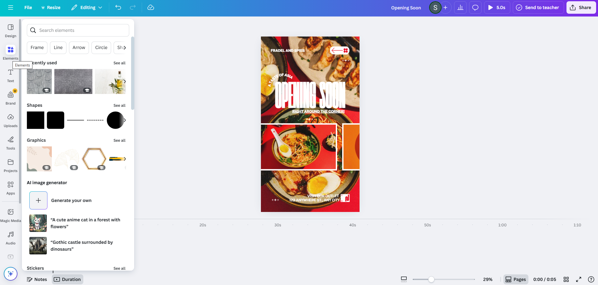 Canva Instagram hirdetés sablon