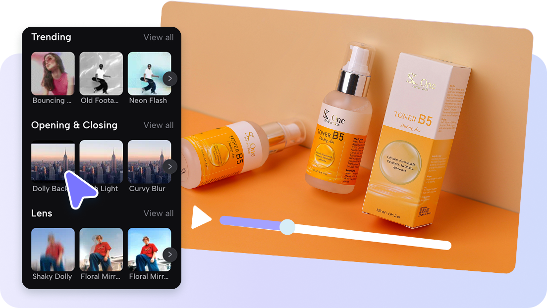 Versatile video editing tools
