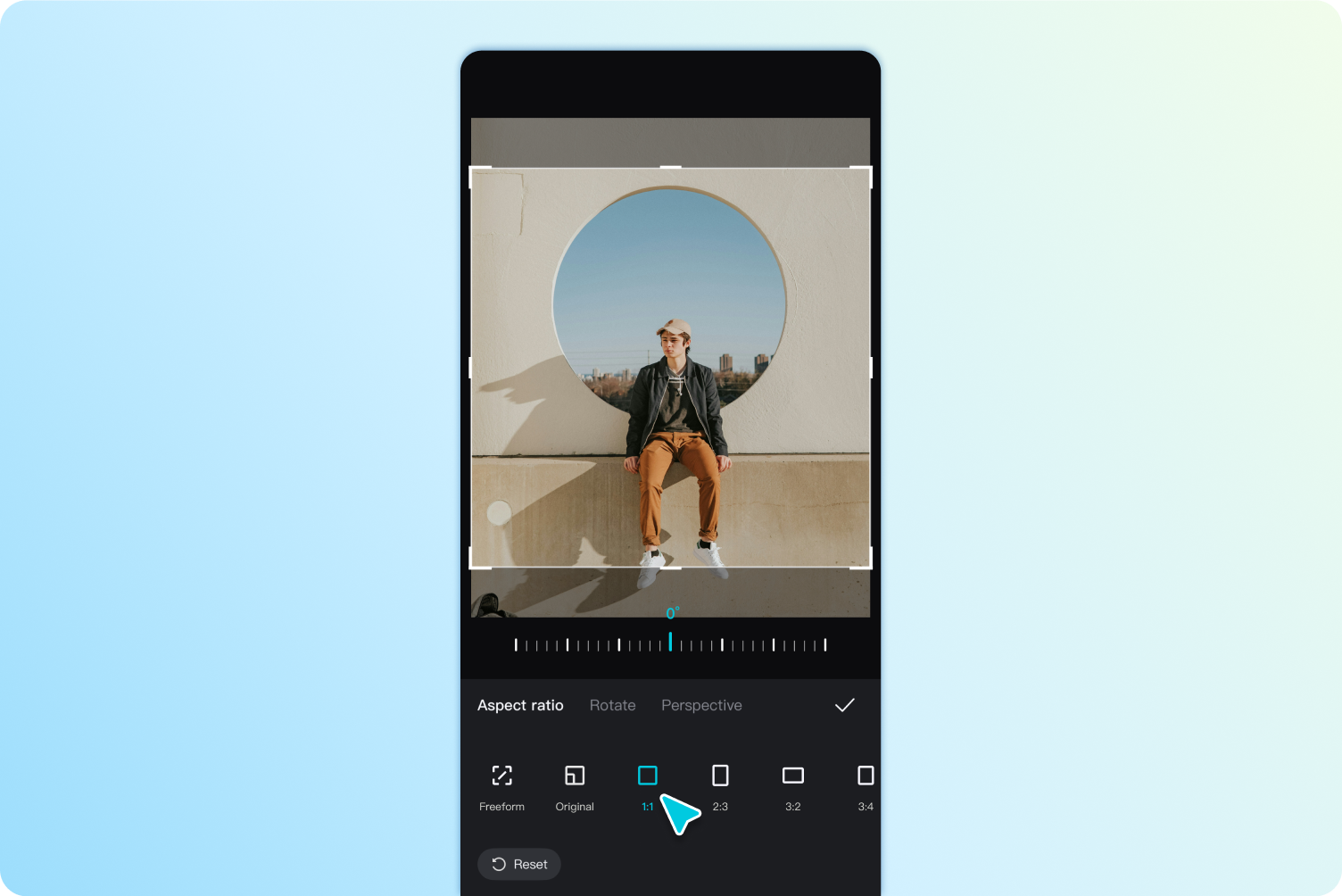 Crop your image to your desired dimensions