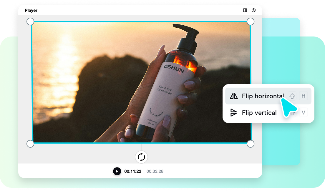 Rotate videos to the right angle