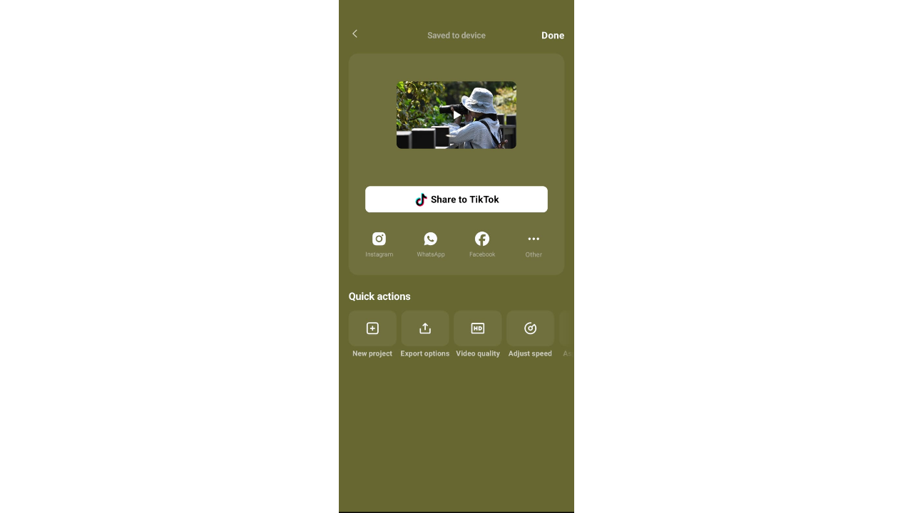 Preview and export