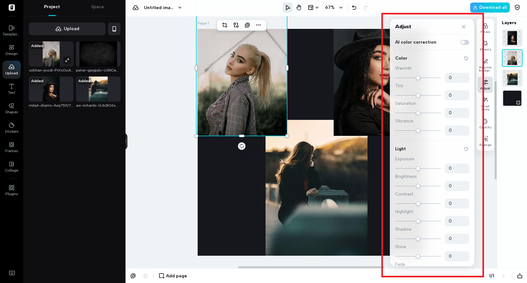 Color and exposure balancing