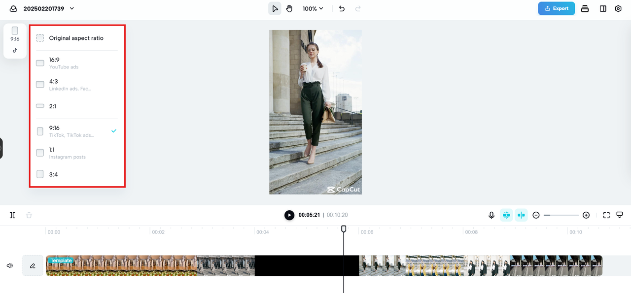 Várias proporções de aspecto
