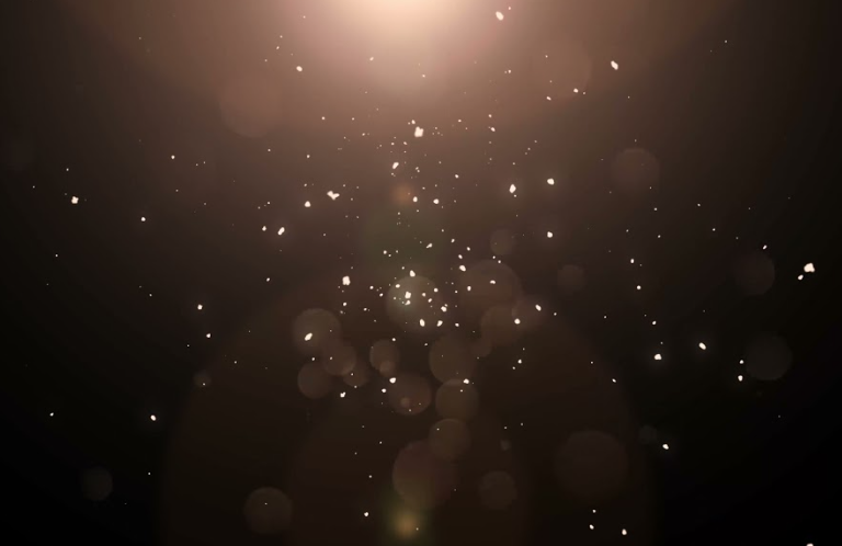 Sovrapposizioni di particelle di polvere leggera