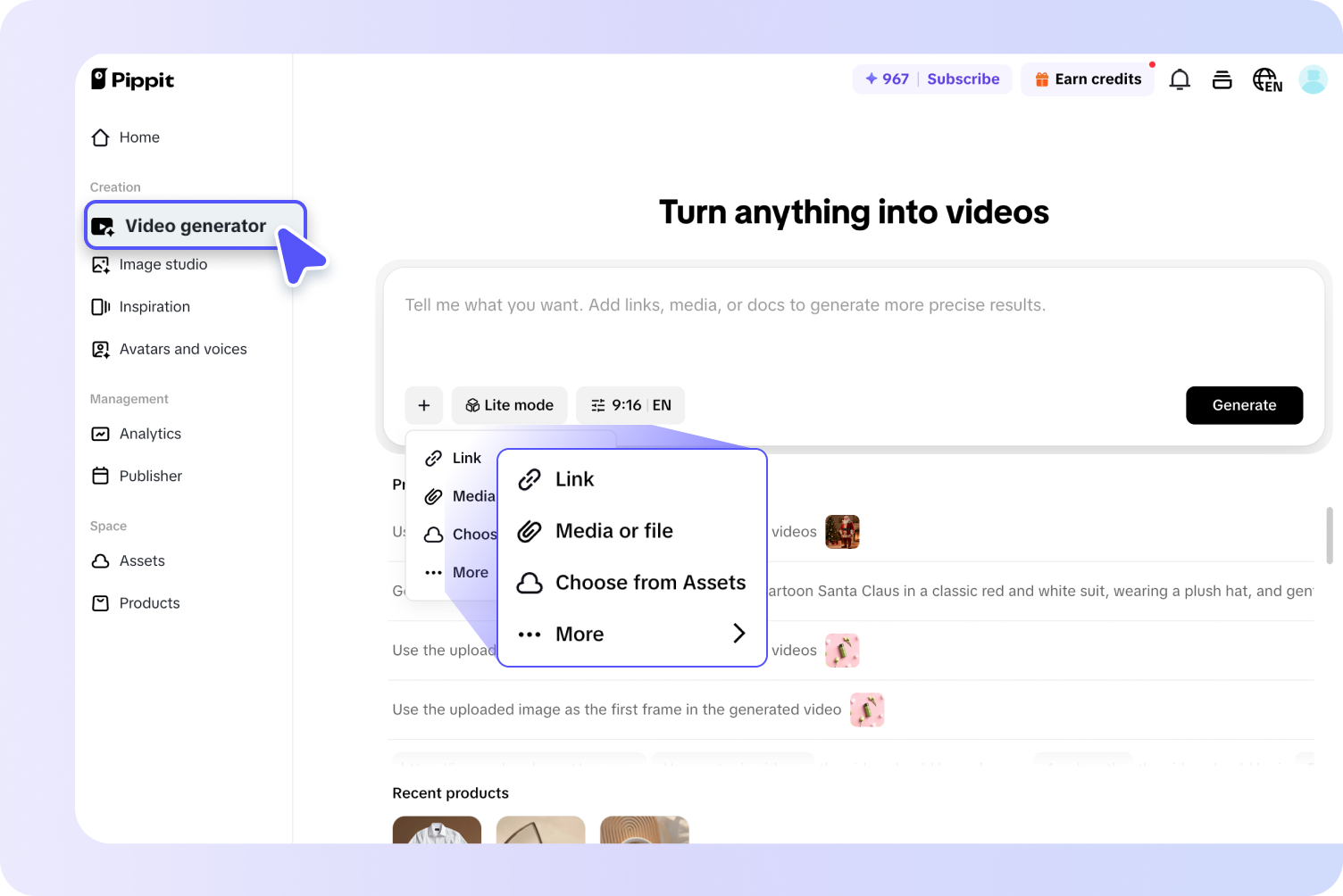 Access Video generator