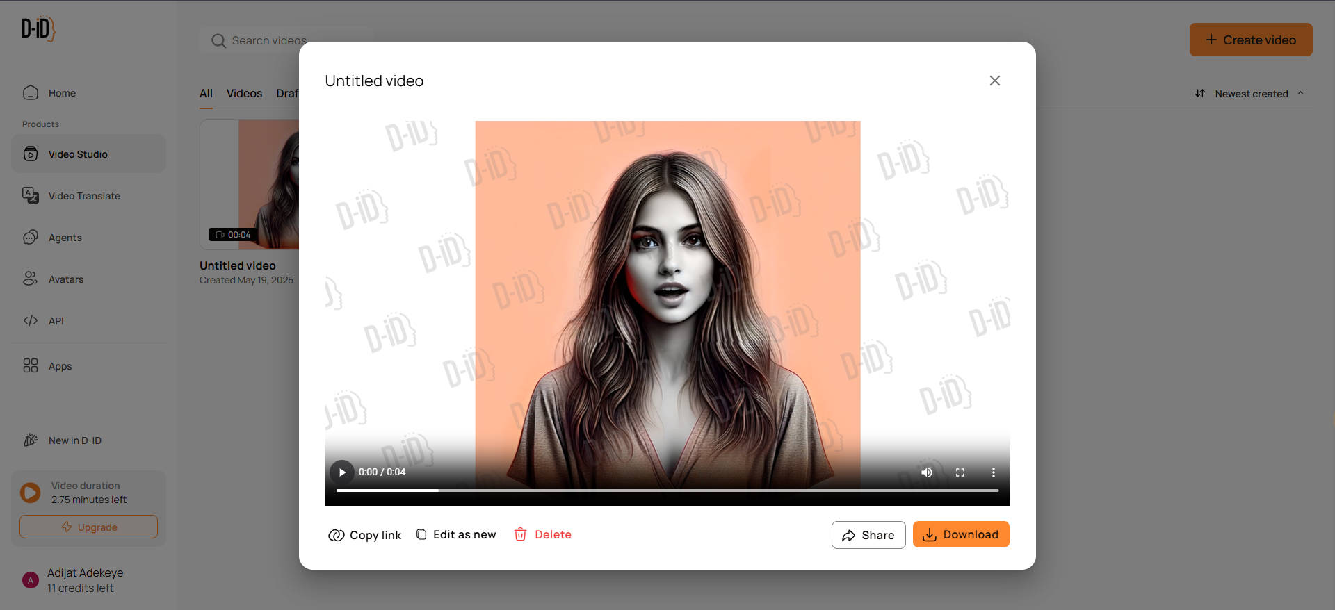 Crear un avatar de IA parlante gratis