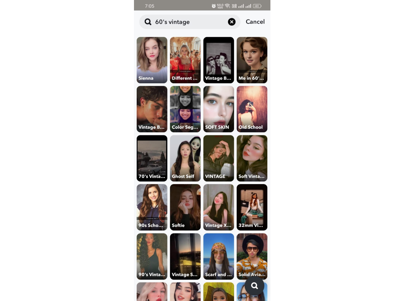 60's vintage style free Snapchat filters