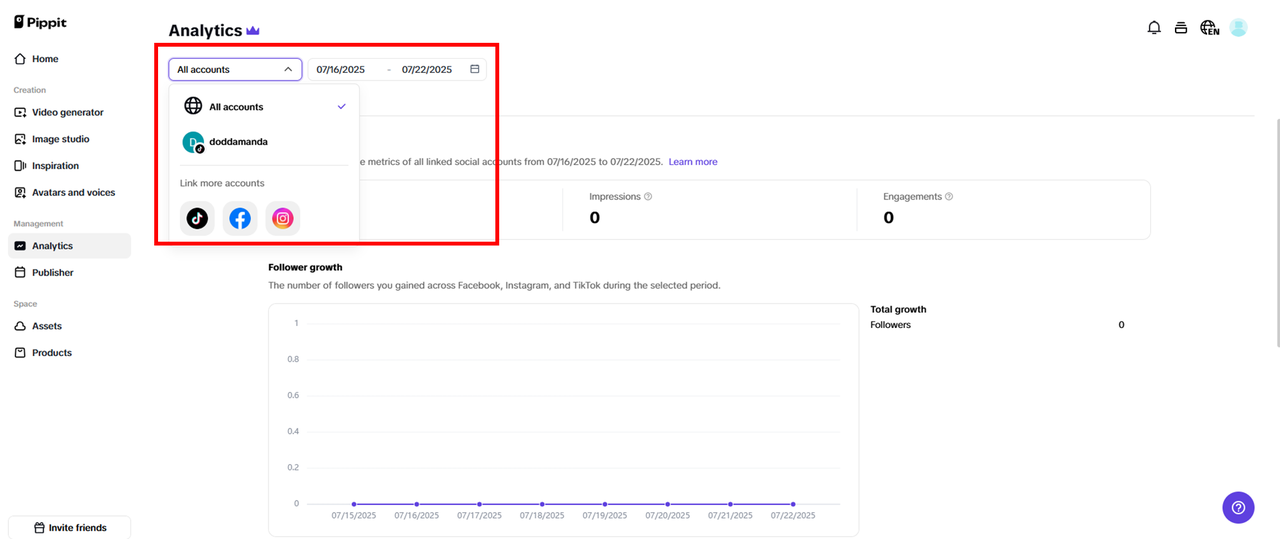 Switch account for deeper analysis