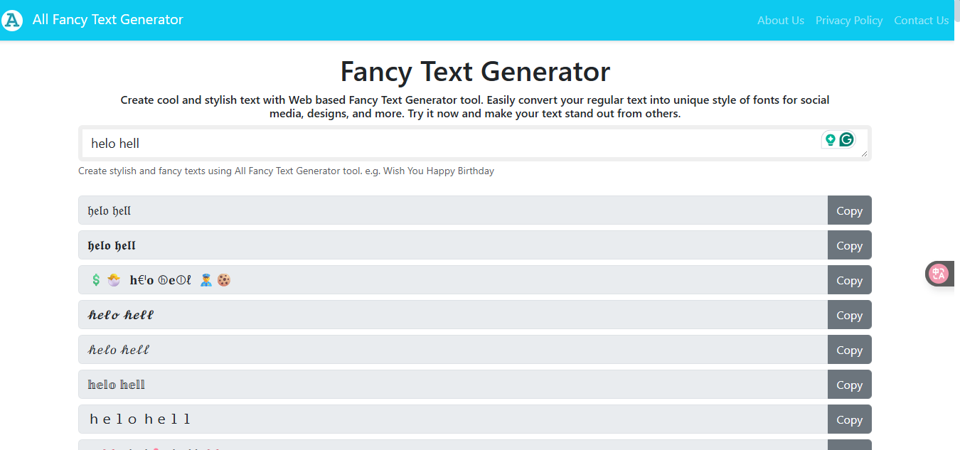 Allfancytext