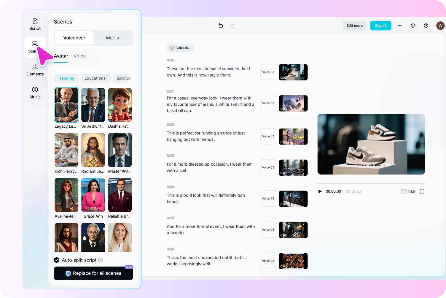 Generate AI media