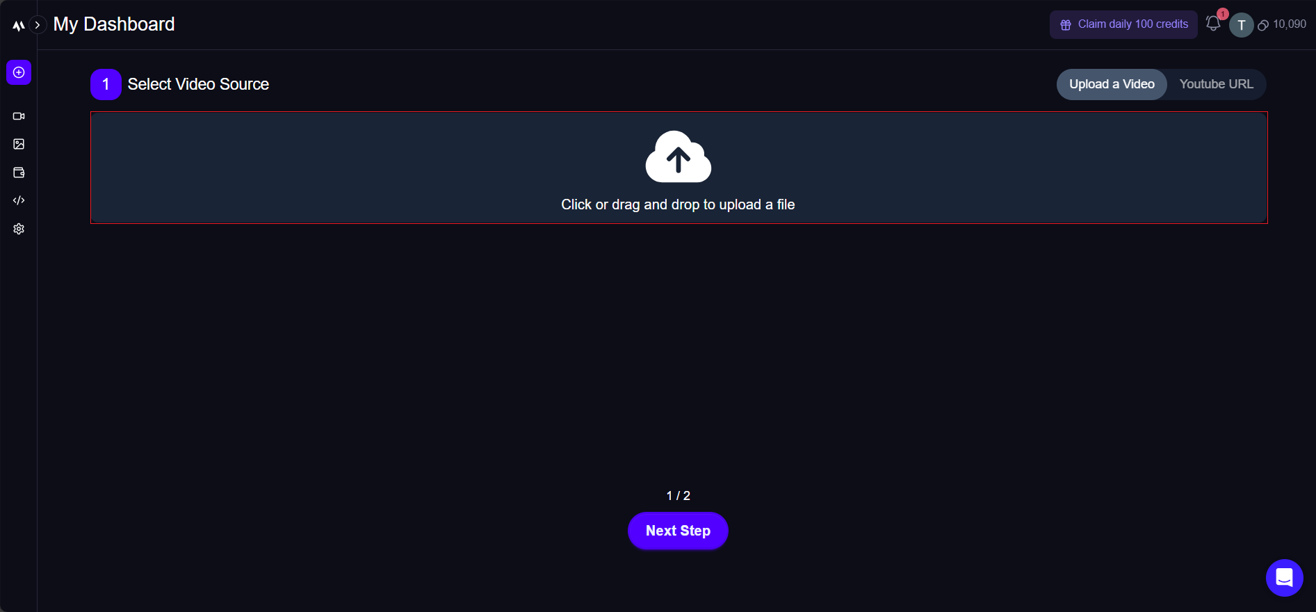 Upload video