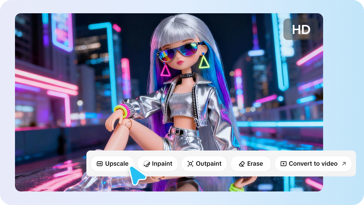 Editing AI Barbie doll