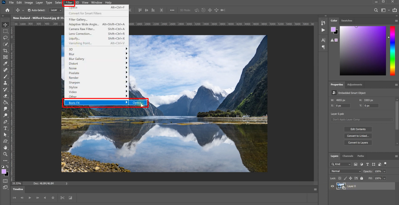 Importa immagini per applicare il filtro vintage in Photoshop