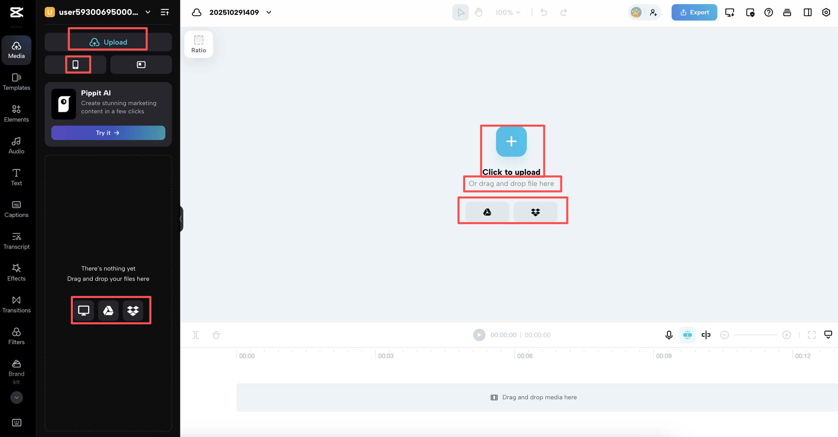 import your files