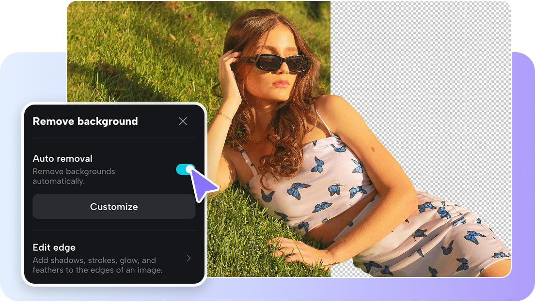 Free AI-powered image background remover in CapCut 