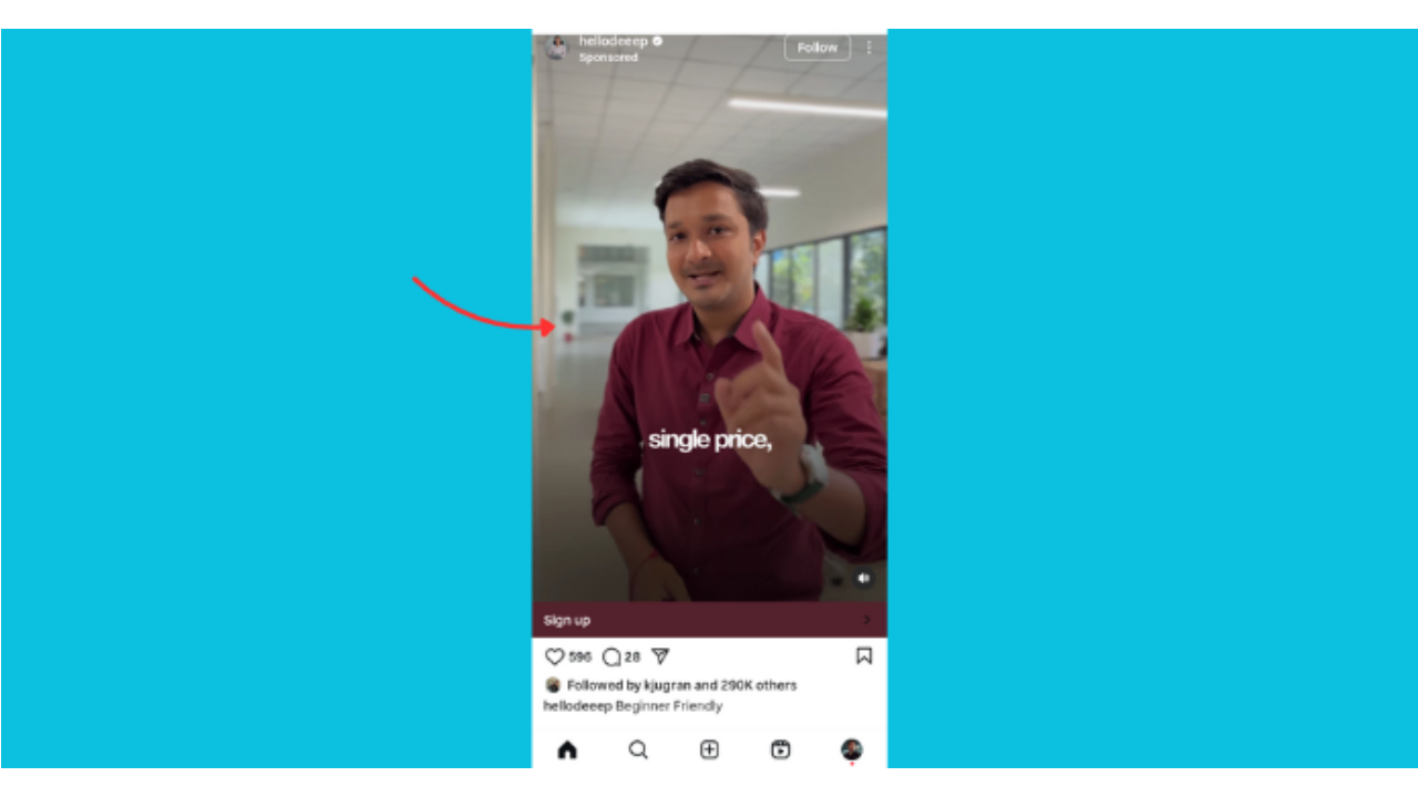 Video feed ads