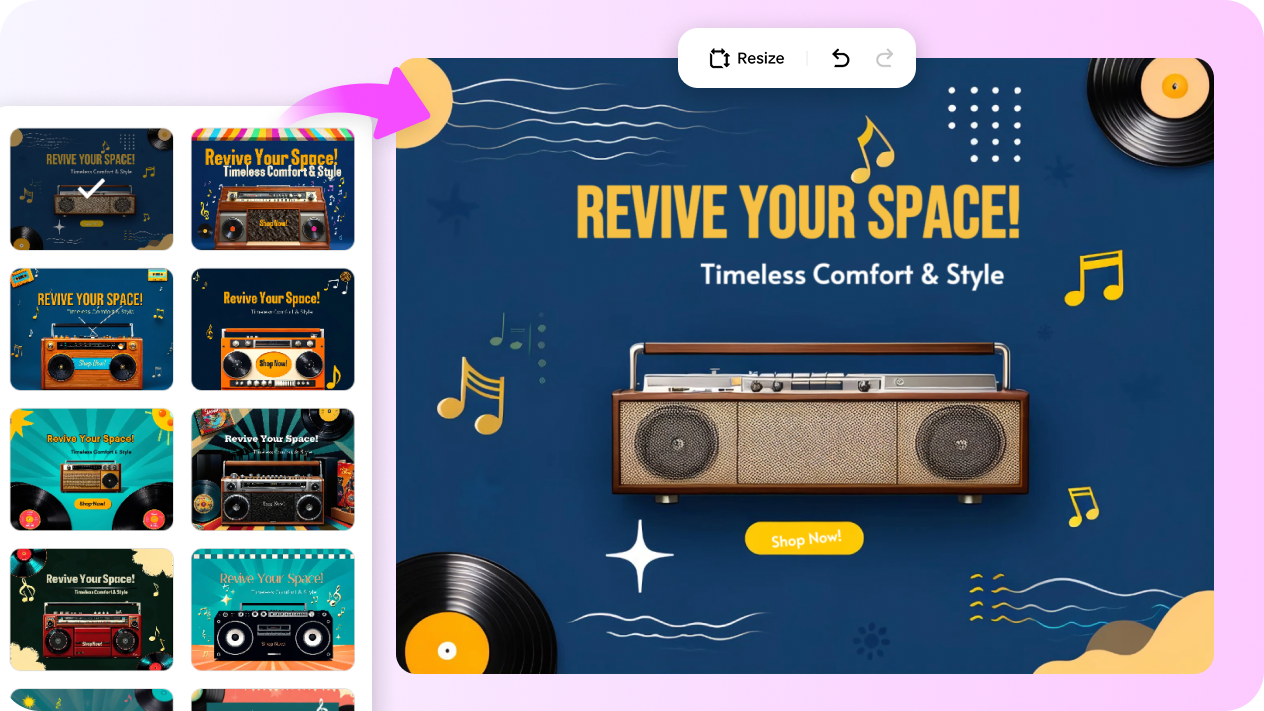 Custom product design templates