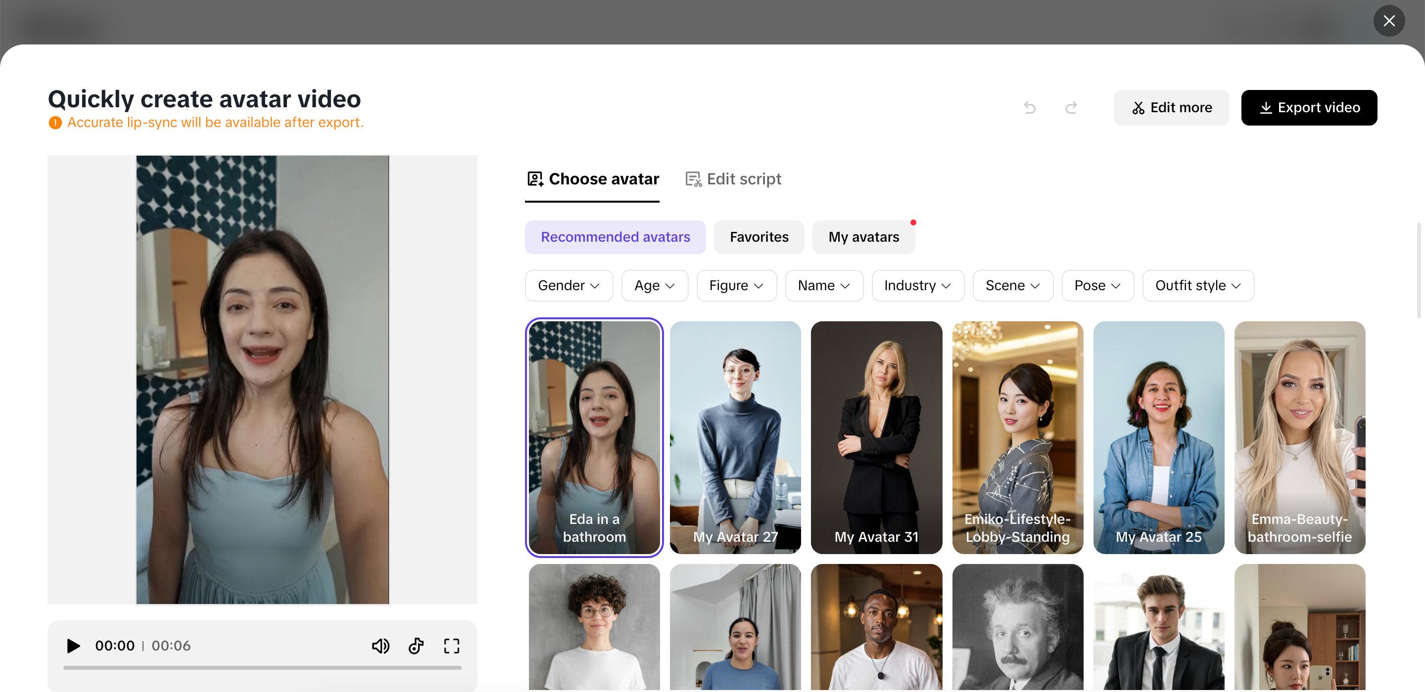 Make personalized avatars