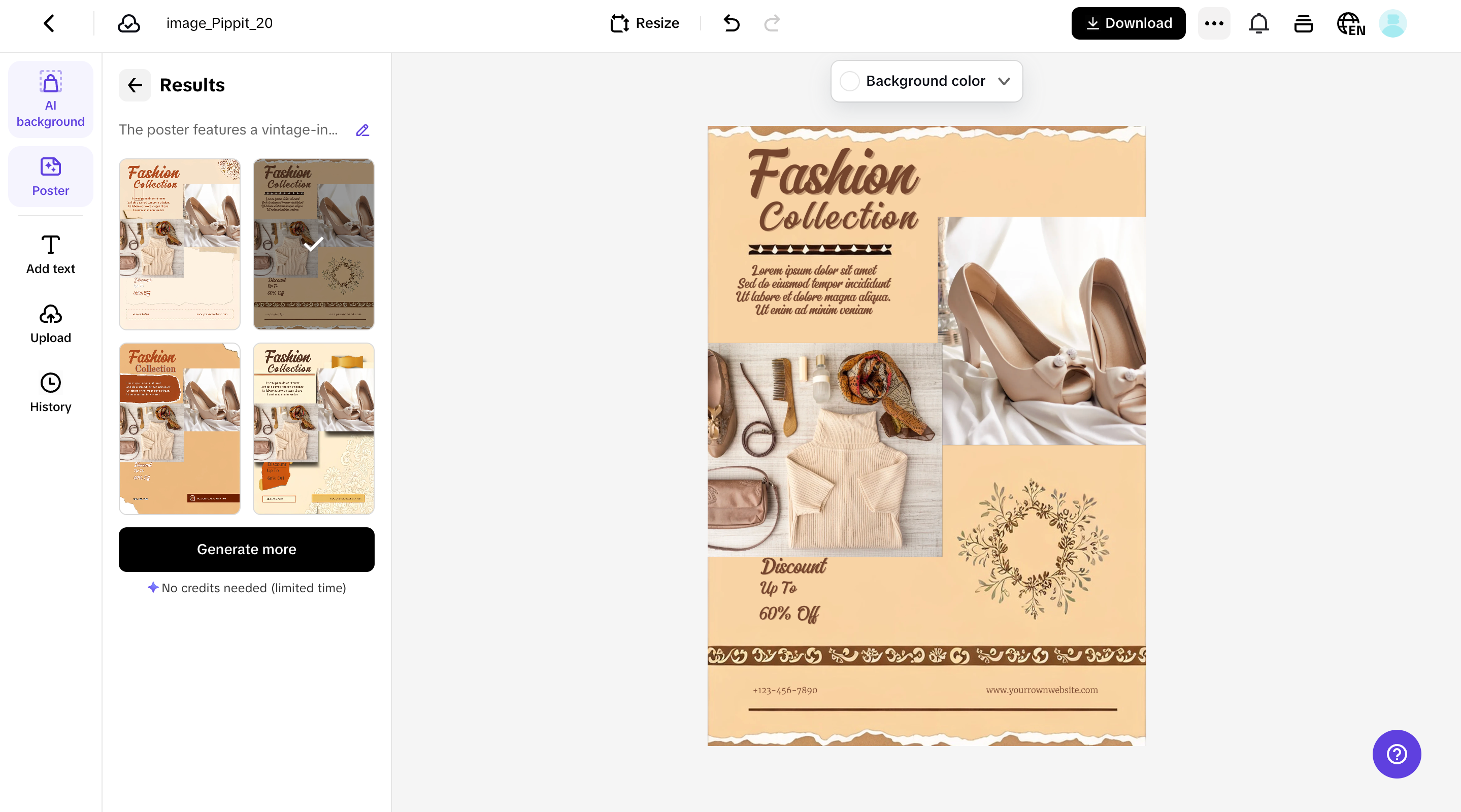 Customize your poster