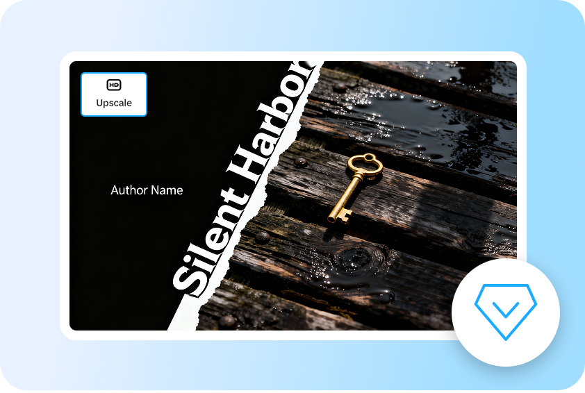 High-resolution book cover output