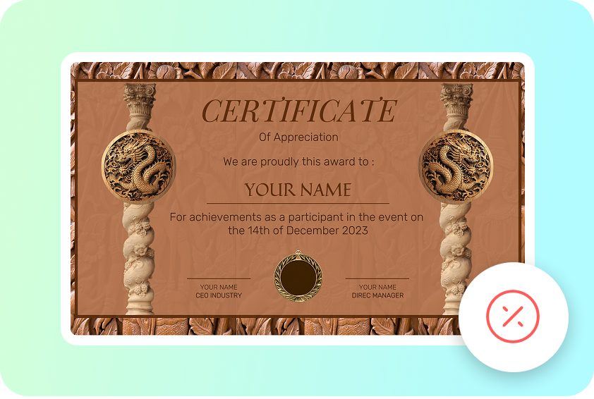 Reduce design errors in certificate layout
