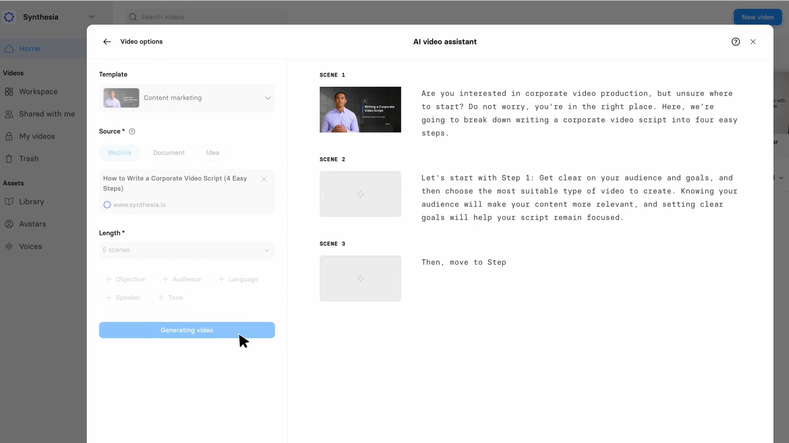 ai YouTube script generator free