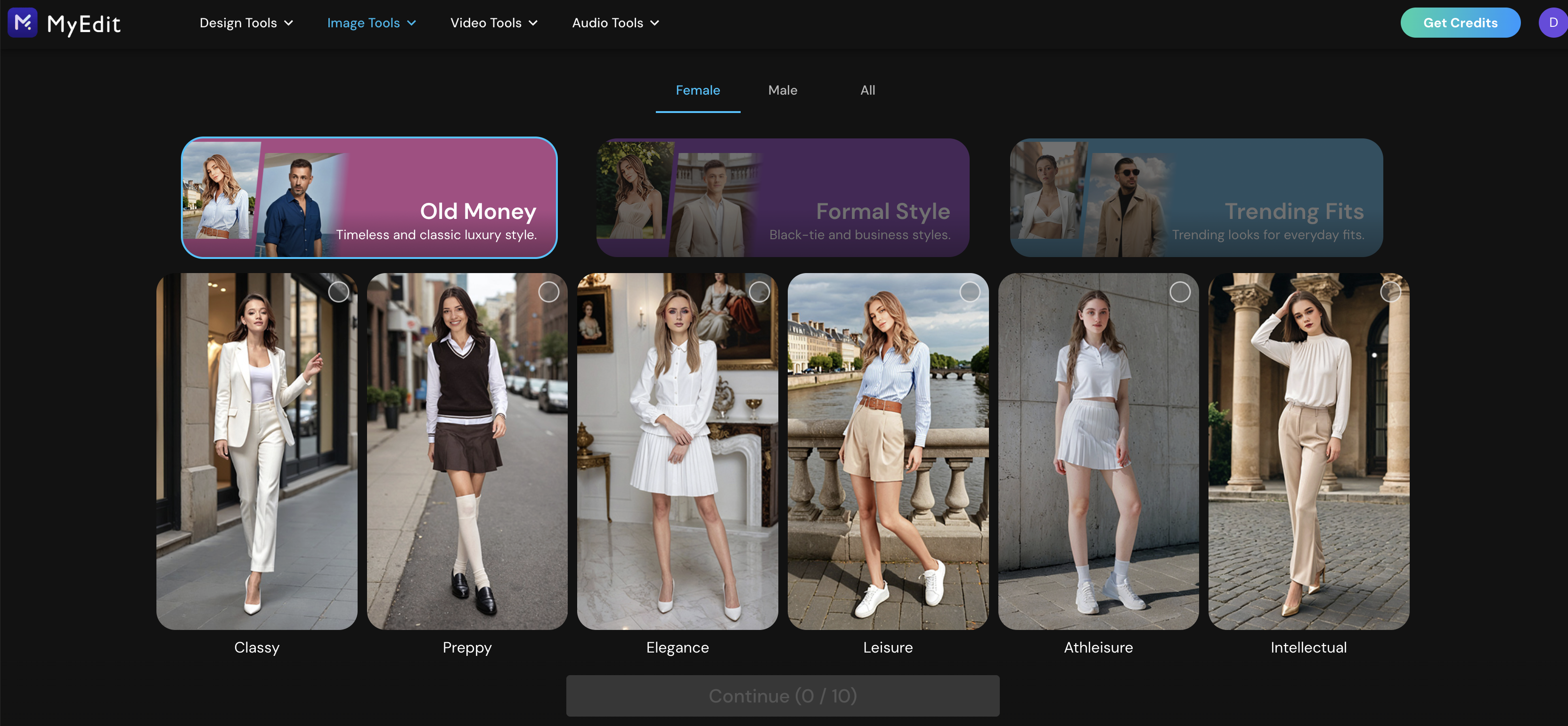 MyEdit AI-designed clothing tool