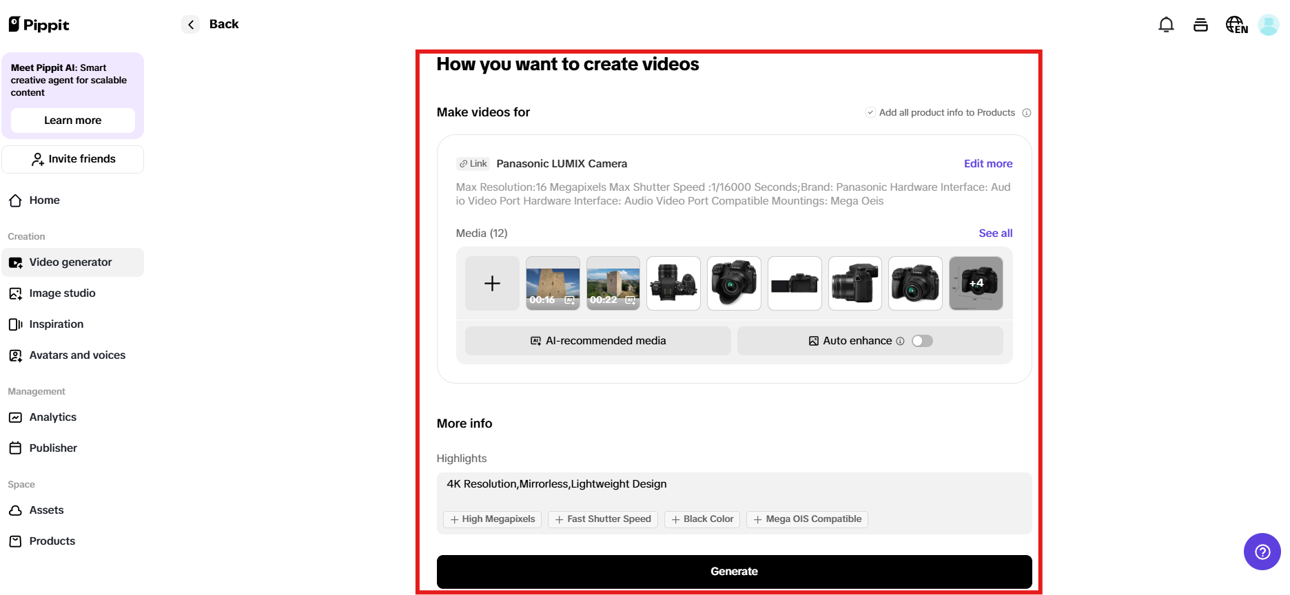 How you want to create videos