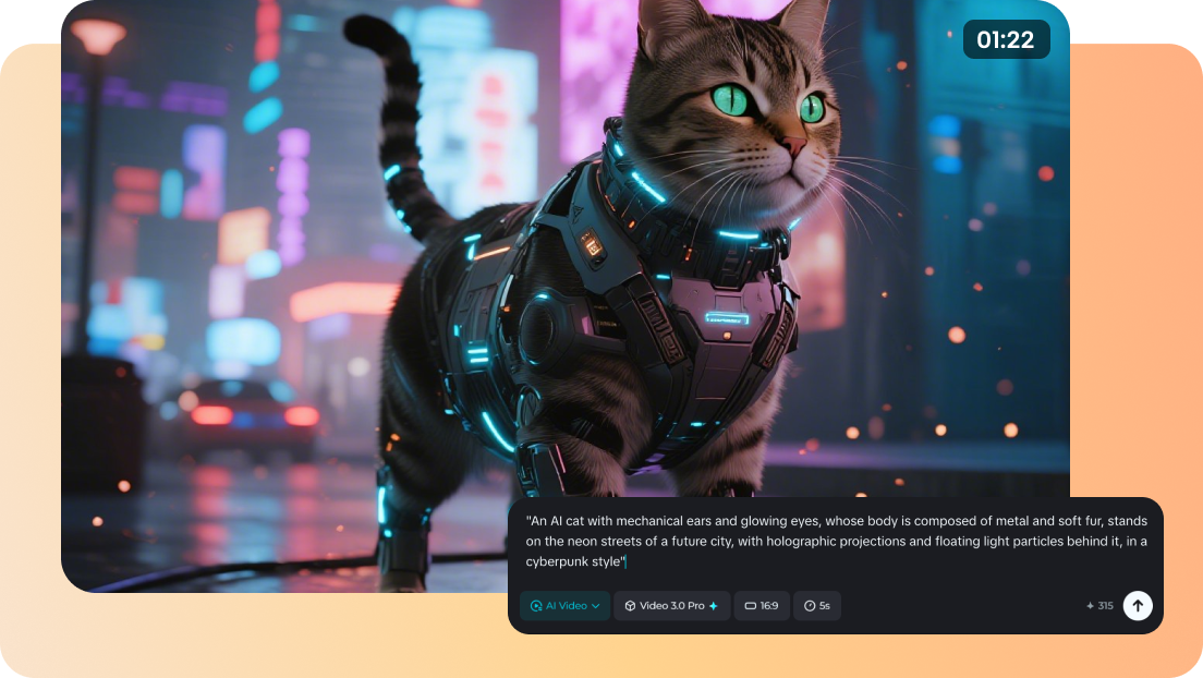 ai cat video from text