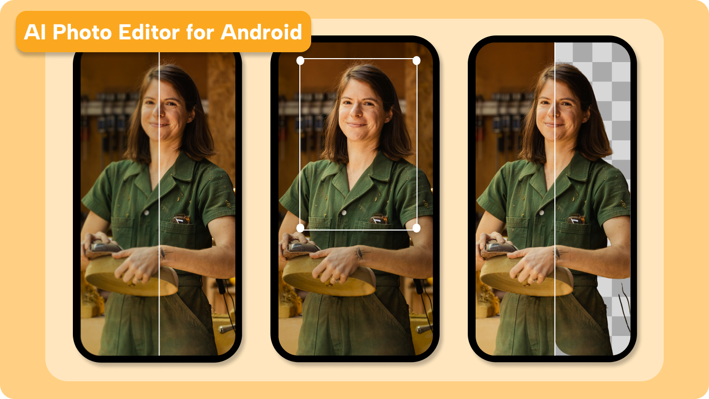 editor de fotos com IA para Android