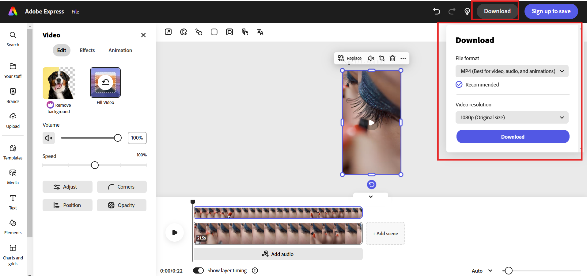 Adobe AI video generator