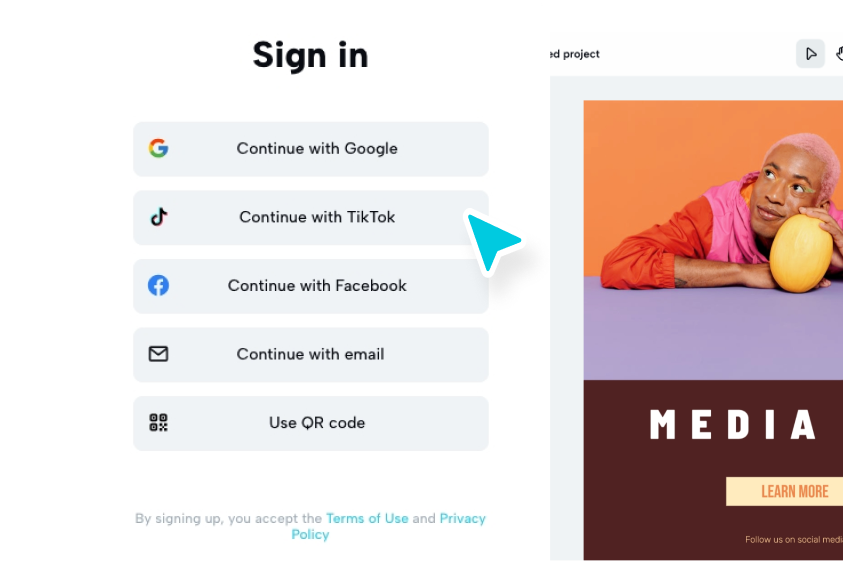 Sign in or create an account