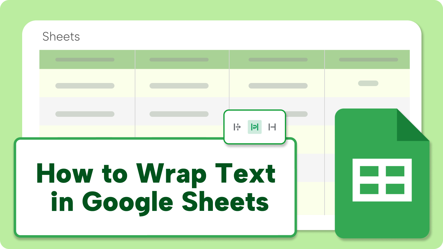how to wrap text in google spreadsheet