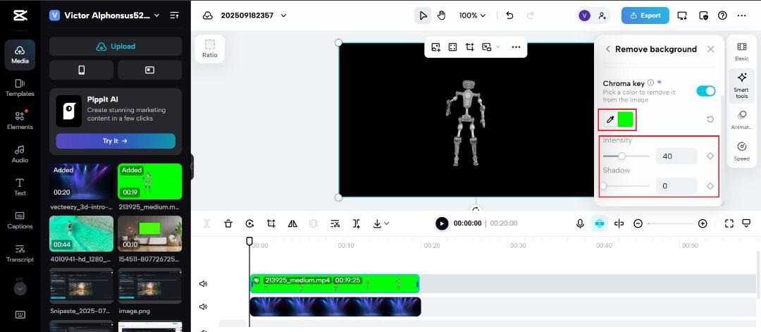green chroma key screen